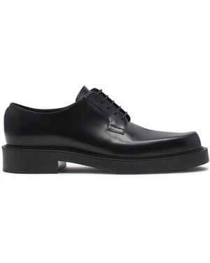 Lanvin Leather Derby Shoes - Black