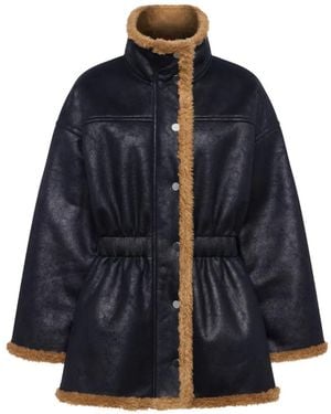 Simon Miller Yara Faux-Leather Jacket - Blue