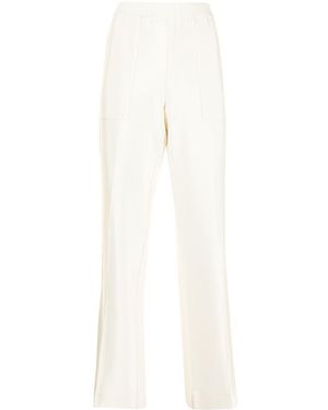 GOODIOUS Split-Cuff Straight-Leg Trousers - White