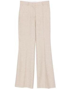Manuel Ritz Pressed-Crease Flared Trousers - White