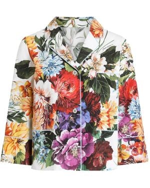 Dolce & Gabbana Foral-Print Shirt - White