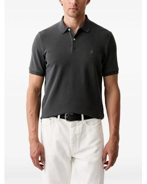 Marc O' Polo Logo-Embroidered Polo Shirt - Black