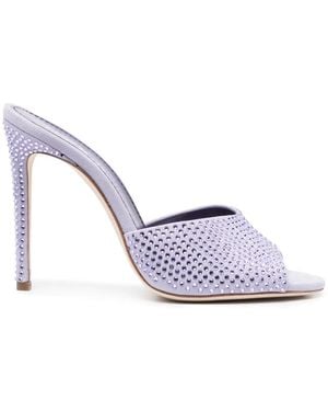 Paris Texas Holly Stiletto Mule - White