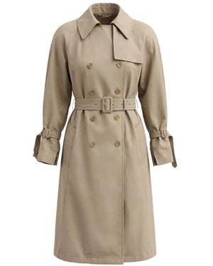 Vetements Double-Breasted Belted Trench Coat - Natural
