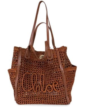 Chloé Borsa Tote Iconic - Marrone