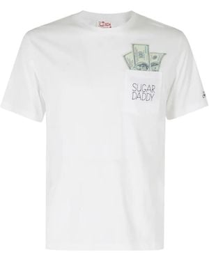 MC2 Saint Barth Austin Embroidered-Pocket T-Shirt - White