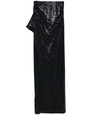 IRO Cubagua Sequin-Embellished Asymmetric Skirt - Black