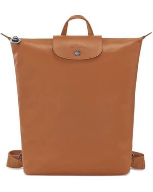 Longchamp Le Pliage Xtra M Flap-Detail Backpack - Brown