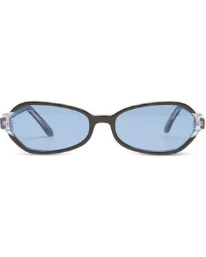 Our Legacy Lunettes De Soleil Drain À Monture Géométrique - Blue