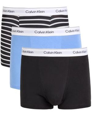Calvin Klein Logo-Waistband Boxers (Set Of Three) - Blue