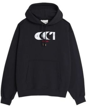 CIARAN Cc1 Logo-Print Hoodie - Blue