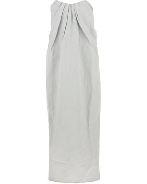 Co. Pleat-Detail Strapless Maxi Dress - White