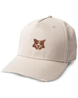 PELO FOUNDATION Baseballkappe mit aufgesticktem Hund - Natur