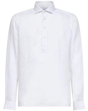 D4.0 Chemise À Patte De Boutonnage - Blanc