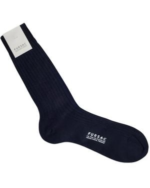 Fursac Ribbed Socks - Blue