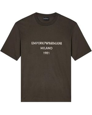 Emporio Armani ロゴ Tシャツ - グレー