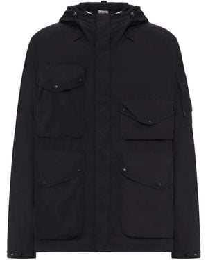 C.P. Company Goggle Hooded Pocket Jacket - Blue