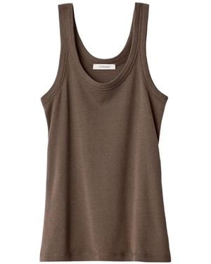 Lemaire Rib Tank Top - Brown