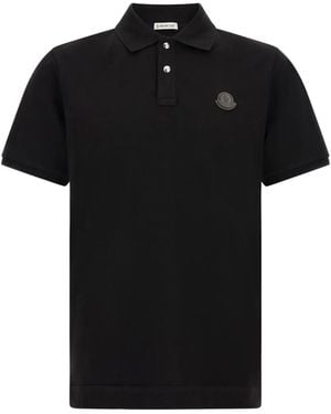 Moncler Polo À Patch Logo - Black