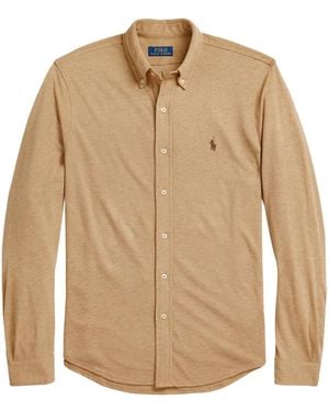 Polo Ralph Lauren Polo Pony-Embroidered Cotton Shirt - Natural