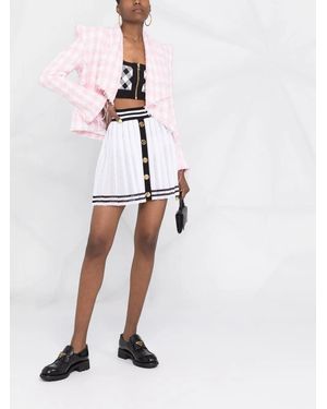 Balmain ハウンドトゥース ツイードジャケット - ホワイト