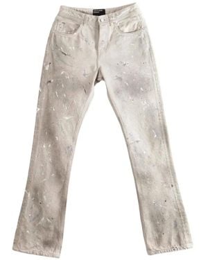 Enfants Riches Deprimes Paint-Splatter Flared Jeans - White