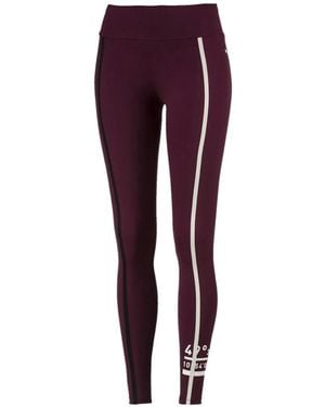 PUMA Stripe-Detail Leggings - Purple