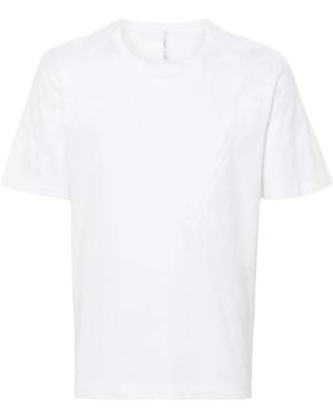 Transit Jersey-Texture T-Shirt - White