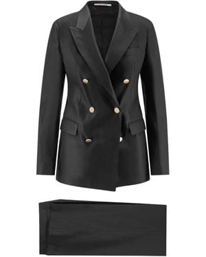 Tagliatore Double-Breasted Suit - Black