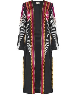 Temperley London Romina Embroidered Coat - Black