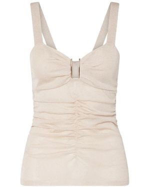 Liu Jo Elegant Lurex Top - Natural
