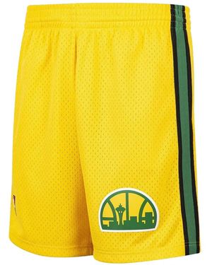 Mitchell & Ness Seattle Supersonics 1994/95 Reload Swingman Shorts - Yellow