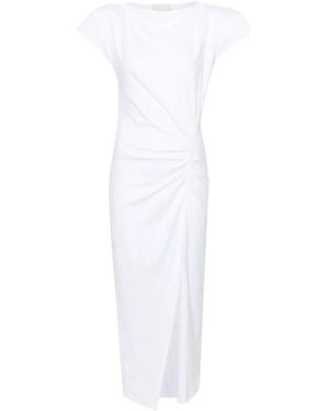 Isabel Marant Isabel Marant Nadela Cotton Draped Maxi Dress - White