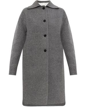 Jil Sander Button-fastening Wool Coat - グレー