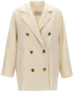 Max Mara Short 101801 Icon Coat - Natural