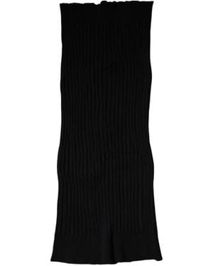 Dolce & Gabbana Ribbed-Knit Scarf - Black