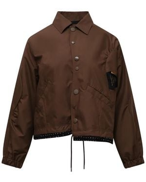 Undercover Uneven-hem Jacket - Brown