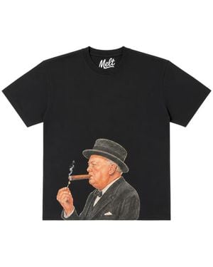 Melt Camiseta Con Estampado Gráfico - Negro