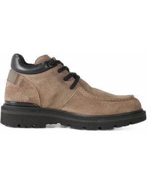 Bogner Seoul Lace-Up Desert Boots - Brown