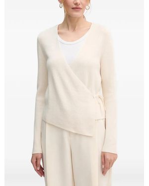 Ouí Wrap-Tie Cardigan - White