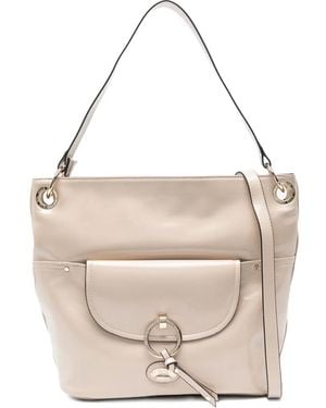 Ara Cora Ring-Detail Tote Bag - Natural