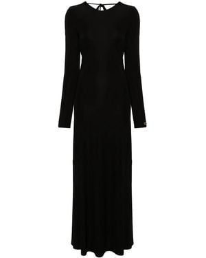 Twinset Logo-Plaque Dress - Black
