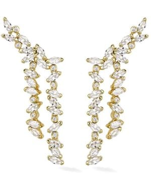 Lark & Berry 14Kt Veto Diamond Earrings - Metallic