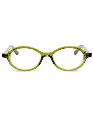 Jacquemus Oval-Frame Glasses - Black