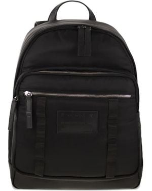 Hogan Logo-Patch Backpack - Black