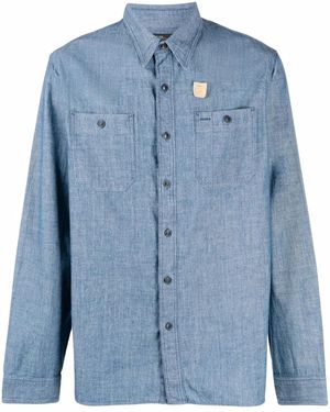 RRL Button-Down Denim Shirt - Blue