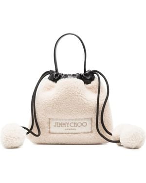 Jimmy Choo Clutch Mit Kordelzug - Natur
