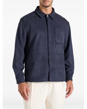 Manière De Voir Andy Panelled Shirt - Blue