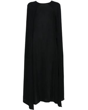 Plan C Cape Back Dress - Black