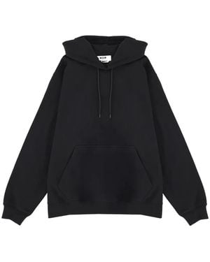 MSGM Drawstrings Hoodie - Black